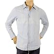 Armani Jeans blue striped shirt.