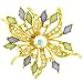 Star Of Bethlehem Flower Pin Brooch