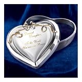 Ardleigh Elliott My Dearest Daughter Collectible Heart-shaped Jewelry Music Box Gift