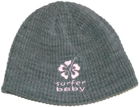 Logo Grey Knit Beanie Hat Skullcap for Infants and Toddlers