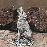 Howling Coyote Collectible Pewter Cone Incense Burner Aromatherapy