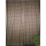 2 Brick Red Rose Floral Motifs Silk Sari Window Panels Drapes Curtains 84 Inches