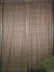 Silk Sari Window Panels 2 Brick Red Rose Drapes Curtains 84 Inch