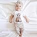 FEITONG 1 Set Baby Girls' Floral Top Shirt + Printed Pants (12-18 Months)