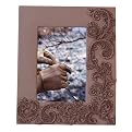 Lace Motif Frame - Brown (4x6")