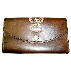 Harley Davidson~ Harley Davidson Wallet~ Full Grain Leather~ Bi-Fold Deluxe Wallet~ Approx 6.5