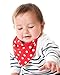 Zippy Fun Baby and Toddler Bandana Bib - Absorbent 100% Cotton Front Drool Bibs with Adjustable Snaps (4 Pack Gift Set) Unisex Stars and Spots