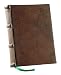 Epica's 4x6 inch Handmade Italian Leather Journal / Leatherbound Writing Diary / Notebook /Sketchbook with Smooth White Pages. Perfect notepad / corporate gift, gift for him or her, 1st or 3rd Anniversary gift.