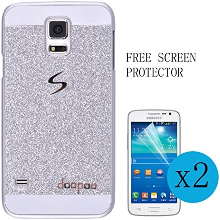 Samsung Galaxy Note 2 Case,Doopoo TM Luxury Bling Diamond with Crystal Rhinestone Vibrant Trendy Color Slider Style Hard pc Case for Samsung Galaxy Note 2 (Samsung Galaxy Note 2, Sliver)