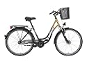 Texo Damen Fahrrad Tourensport 28" 3-Gang , gefedert mit Nabendynamo und Korb, black lf crown-gold, Rahmenh&ouml;he: 50 cm, Reifengr&ouml;&szlig;e: 28 Zoll (71.12 cm), 21903-1000257
