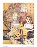IMAGE OF Fleurs et dentelles MUSEUM WRAP CANVAS Print With Added Heavy BRUSHSTROKES Helene Corriveau 14x18