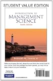 Introduction to Management Science, Student Value Edition (10th Edition)