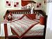 NEW ORANGE VELVET BABY CRIB BEDDING 9p SET BUMPER QUILT