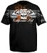 No Fear MMA Men's ORANGE BRAWL T-Shirt- Black