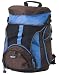 Case-it BK-PK-200 Backpack with Side Access Zippers (Brown and Periwinkle)