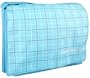 Baby Blue Plaid 15.4 inch Laptop Padded Compartment Shoulder Messenger Bag for K-Cliffs Lifestyle