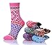 Womens Wool Warm Socks Thick Heavy Thermal Fuzzy Boot Winter Crew Cold Weather Casual Crew Socks 5 Pairs