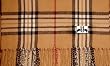 Plaid Scarf Burbrry Style Tan/Camel Color Made in Scotland