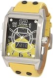 Stuhrling Original Men's 255B.3315G65 Sportsmans Madman Digital Quartz Chronograph Perpetual Calendar Yellow Watch