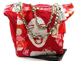Coach Limited Edition Parker Nylon Laughing Girl Bucket Bag Purse Tote 13405