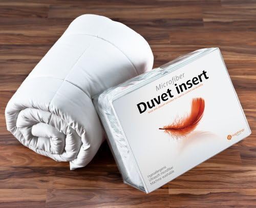 Hospitology Heavenly Microfiber Goose Down Alternative Duvet Insert / Comforter, 64-Inch by 86-Inch, Twin by Hospitology