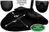 Genuine Leather Mallet / 2 -Ball Putter Cover for Center Shafted Putters by JP Lann