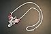 Mystical Dragon with Crystals Silver Finish Red Enamel Accents Pendant Necklace