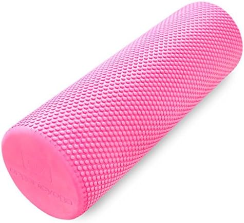 ORGANIC YOGA Non-Slip High-Density Foam Yoga Roller 45cm - Pink