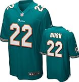 Reggie Bush Youth Jersey: Home Aqua Game Replica #22 Nike Miami Dolphins Youth Jersey