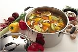 Tri-ply 24cm Stainless Steel Stockpot & Lid  from Mermaid
