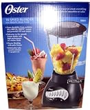 OSTER 6864 16-SPEED METALLIC BLACK GLASS BLENDER