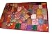 Gujrati Wall Hangings Maroon Patchwork Tapestry India Wall Decor