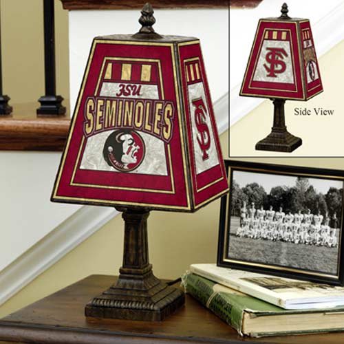 Memory Company Florida State Seminoles Art Glass Lamp Memory Company Florida State Seminoles Art Glass Lamp