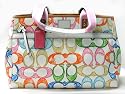 AUTHENTIC COACH HAMPTONS SCRIBBLE LARGE BABY/BUSINESS/SHOPPING TOTE 11674