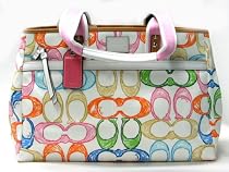 AUTHENTIC COACH HAMPTONS SCRIBBLE LARGE BABY/BUSINESS/SHOPPING TOTE 11674