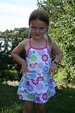Platypus Hippy Flower flirty skirt 4-6 years