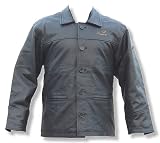 BC winter leather men Motorcycle jacket button coat , Black, 44