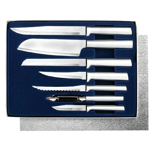 Rada Cutlery Starter Set, 7 Pc Boxed Gift Set, Made in USA, Aluminum Handles