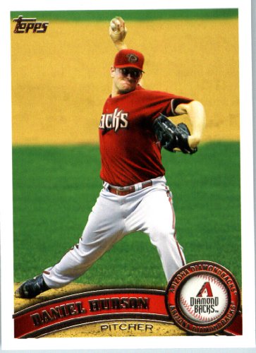 2011 Topps Baseball Card #176 Daniel Hudson - Arizona Diamondbacks - MLB Trading Card In A Protective Screwdown Case