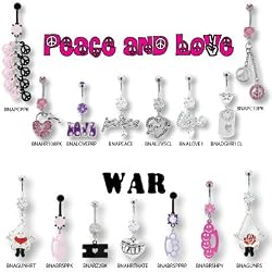 WAR AND PEACE BELLY PIERCING RING COLLECTION