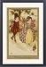 Framed Prints of Couple walking through a garden by Florence Hardy from Mary Evans