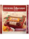 Hickory Farms Holiday Gift Set-Farmhouse Hickory Favorites Summer Sausage, Golden Toasted Crackers, and Smooth and Sharp Cheese Set! Net wt. 10.9 oz
