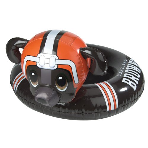 Pack of 2 NFL Cleveland Browns Mascot Swimming Pool Toddler Inner Tubes