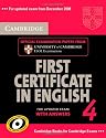 Cambridge First Certificate in English 4 With Answers: Official Examination Papers from University of Cambridge ESOL Examinations