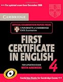 Cambridge First Certificate in English 4 With Answers: Official Examination Papers from University of Cambridge ESOL Examinations