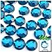 The Crafts Outlet 144-Piece Loose Flatback Acrylic Round Rhinestones, 14mm, Crystal Clear