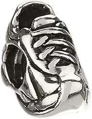 Chamilia Sterling Silver Running Sneaker Bead Charm