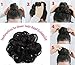 Rosette Hair 100% Human Hair Scrunchie Curly Messy Bun Human Hair Extensions Donut Hair Chignons Up Do Hair piece