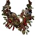 Meandering Sea Garden Shell and Gemstone Necklace (Water Element)
