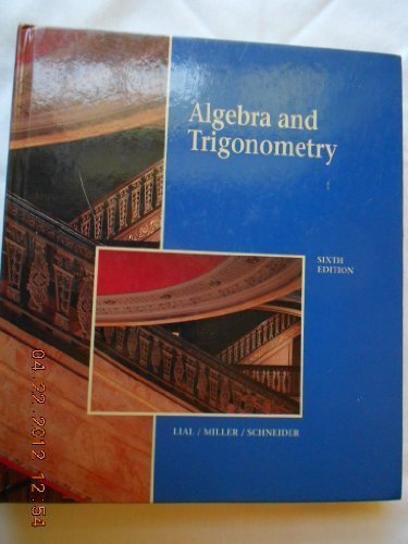 Algebra and Trigonometry